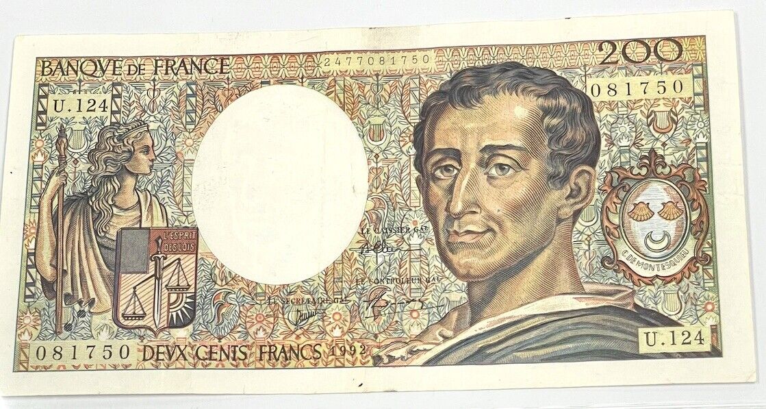 France banknotes 200 San New Shipping Free Shipping Diego Mall 1985 DEVX Banqve CENTS De