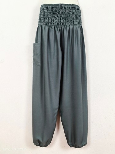 Women Harem Pants Baggy Bohemian Boho Hippie Aladdin Yoga Trousers Loose Fit HP - Picture 61 of 244