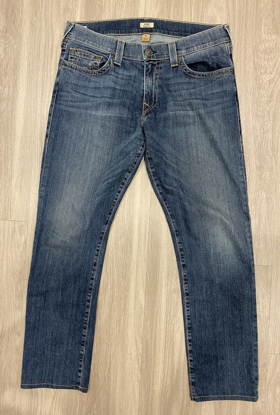 True Religion Jeans Geno Relaxed Slim Blue Men s Size 14 7690₽