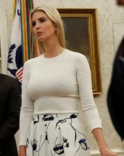 Ivanka Trump Wearing White Dress 8x10 PHOTO PRINT