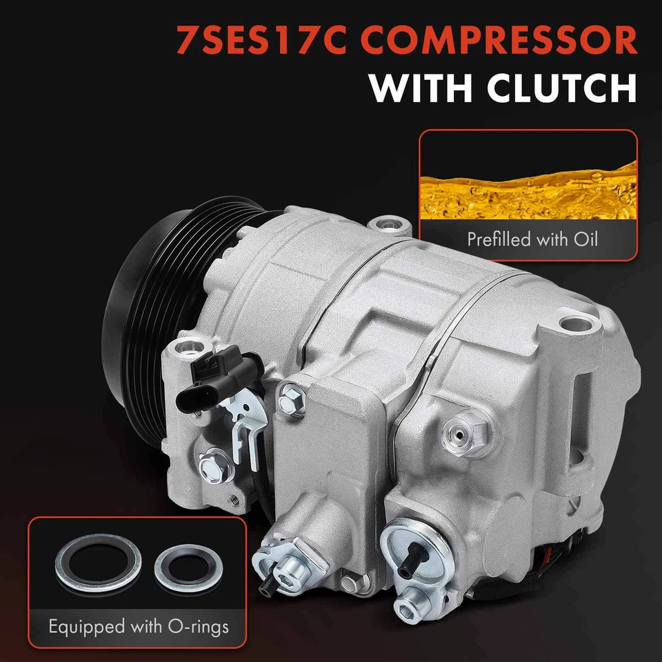 Compresor de aire acondicionado para Mercedes-Benz Maybach S550 2017 S450 S550 S560e S63 AMG Foto 3 de 4