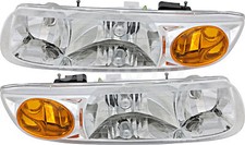 For 2000-2001 Saturn Sw2 Sl Sl1 Sl2 Headlight Halogen Set Pair