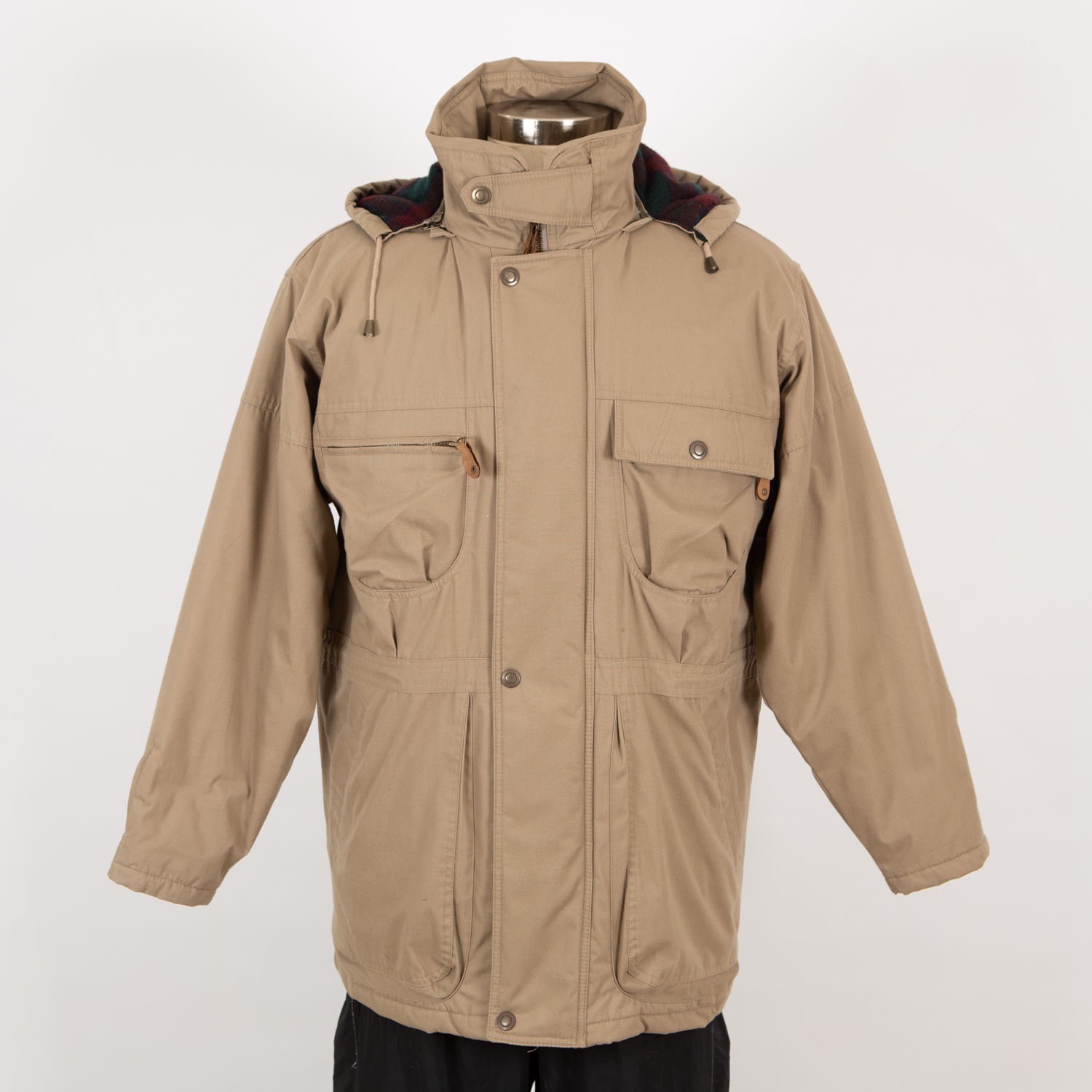 Giacca parka uomo invernale vintage cappuccio medio rimovibile Savile Fila