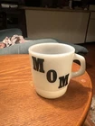 Vintage 70's Termocrisa 'MOM' Milk Glass Coffee Cup Mug Mothers Day Gift