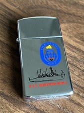 USS Devastator MCM 6 Slim Zippo Lighter 1990