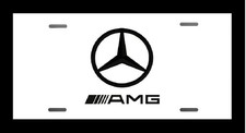 Aluminum White Plate Tag 6x 12 Made In Usa For Mercedes Amg Aluminum White Plate Tag 6x 12 Made In Usa For Mercedes Amg