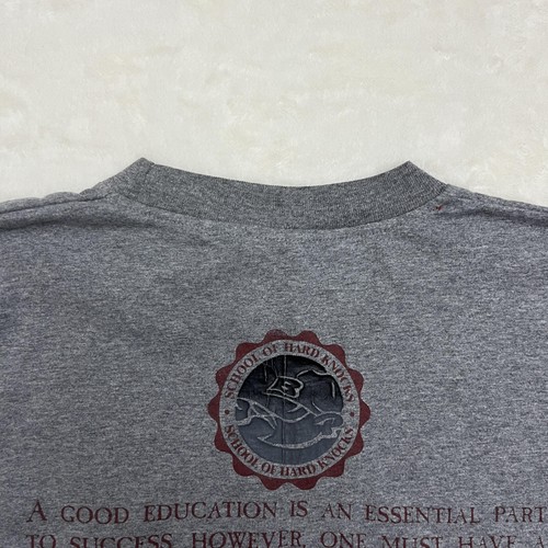 Camisa School of Hard Knocks Para Hombres Gris Medio DJ Tocadiscos Gráfico Streetwear Rap - Imagen 9 de 17