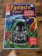 Fantastic Four #57 Marvel Comics 1966, Silver Age, Surfer Doctor Doom Graphic