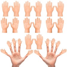 30 Pcs Tiny Finger Hands Mini Fingers Funny Hand Puppets, miniature, Flesh