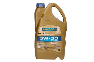 For RAVENOL RAV HDX SAE 5W30 4L Engine Oil 4L Cleansynto 1111125-004-01-999 Eng