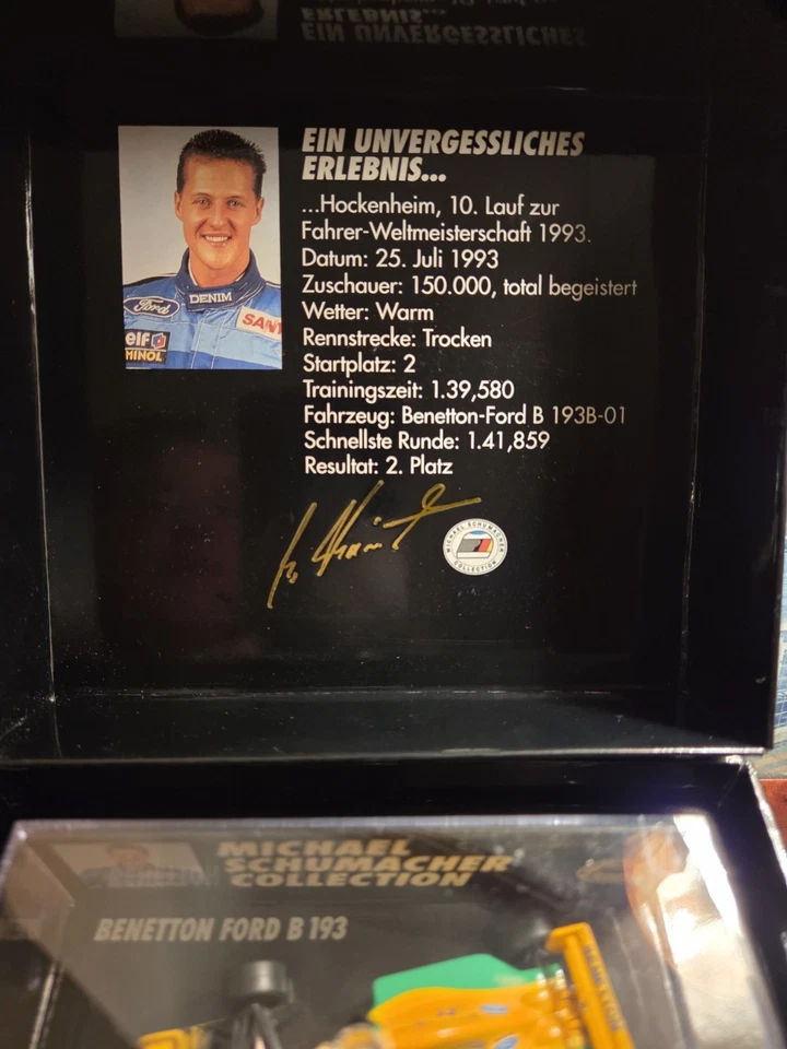 Minichamps 1:64 Michael Schumacher Benetton Ford B193 1993 F1 Car Ltd Edtn Boxed - Image 3 of 4