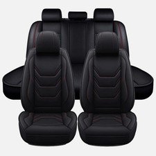 Car Seats Covers Full Set 5-seats Cushion Leather For Honda Accord Civic Cr-v Us