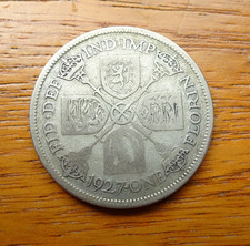 GEORGE V SILVER FLORIN 1927 PROOF CIRCULATED GREAT BRITAIN UK