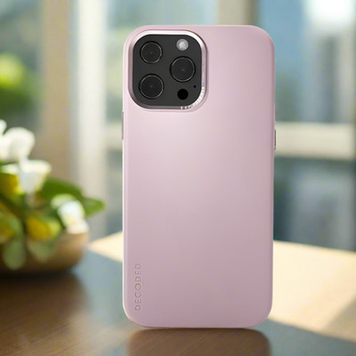 Decoded iPhone 13 Pro MagSafe Case Pink ECCO Leather Protective Cover
