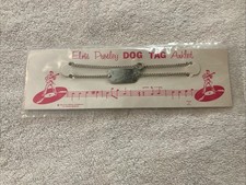 Authentic Elvis Presley Enterprises Dog Tag Anklet Rare Vintage 1956
