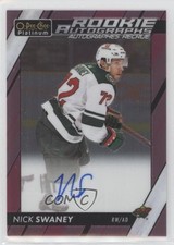 2023-24 O-Pee-Chee Platinum Rookie Auto Matte Pink Nick Swaney #R-NS