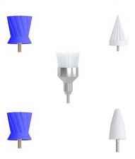 Tooth Polisher Replacement Heads 5-Pack, Universal 1 Count Pack of 1 , White