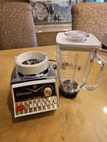 Vintage Osterizer Galaxie Blender Mixer 5 Cup Glass Jar Chrome 861-06H - Picture 4 of 10