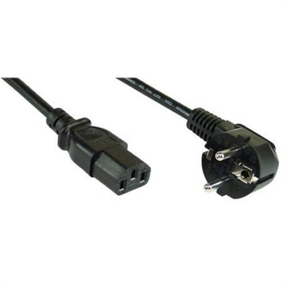 Встроенный шуцконтакт Netzkabel gewinkelt auf Kaltgerätestecker 7m | 16655L