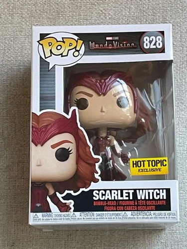 FUNKO POP MARVEL WANDA VISION SCARLET WITCH #828 HOT TOPIC EXCLUSIVE NEW IN BOX
