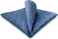 Mens Pocket Square Floral Woven for Party Prom Large 12 12 Formal