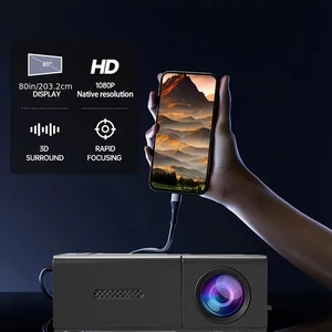 Mini Projecteur LED 1080P HD Home Cinéma Portable Home Film Projecteur 2025 USA