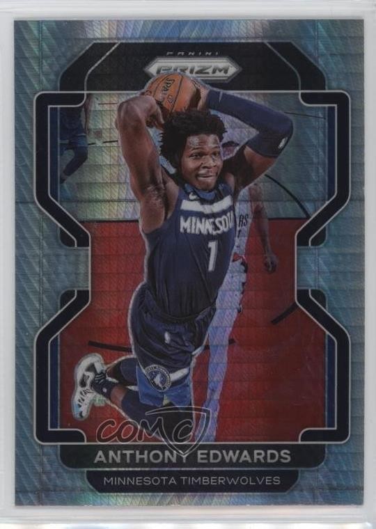 2021-22 Panini Prizm Hyper Prizm Anthony Edwards #37