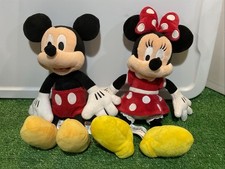 Disney Parks Minnie Mickey Mouse plush 13 inch Red Polka Dot