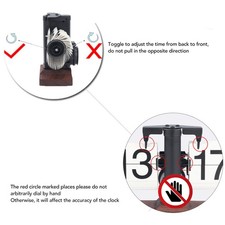 ❀ Retro Flip Digital Clock Vintage Minimalism Style Automatic Page Turning