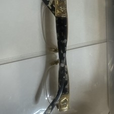 Versace VE 1175B Eyeglasses w/ Gold Frame and Non-Rx 53 mm Diameter Lenses,