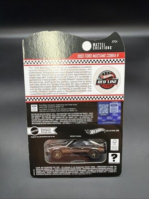 Hot Wheels RLC 1993 Ford Mustang Cobra R (L83) | eBay