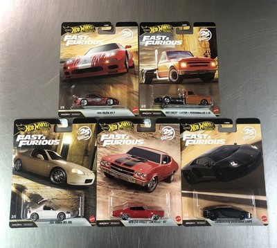 2026 HOT WHEELS 25 YEARS OF FAST & FURIOUS ( SET OF 5 ) CHEVELLE SS LAMBORGHINI