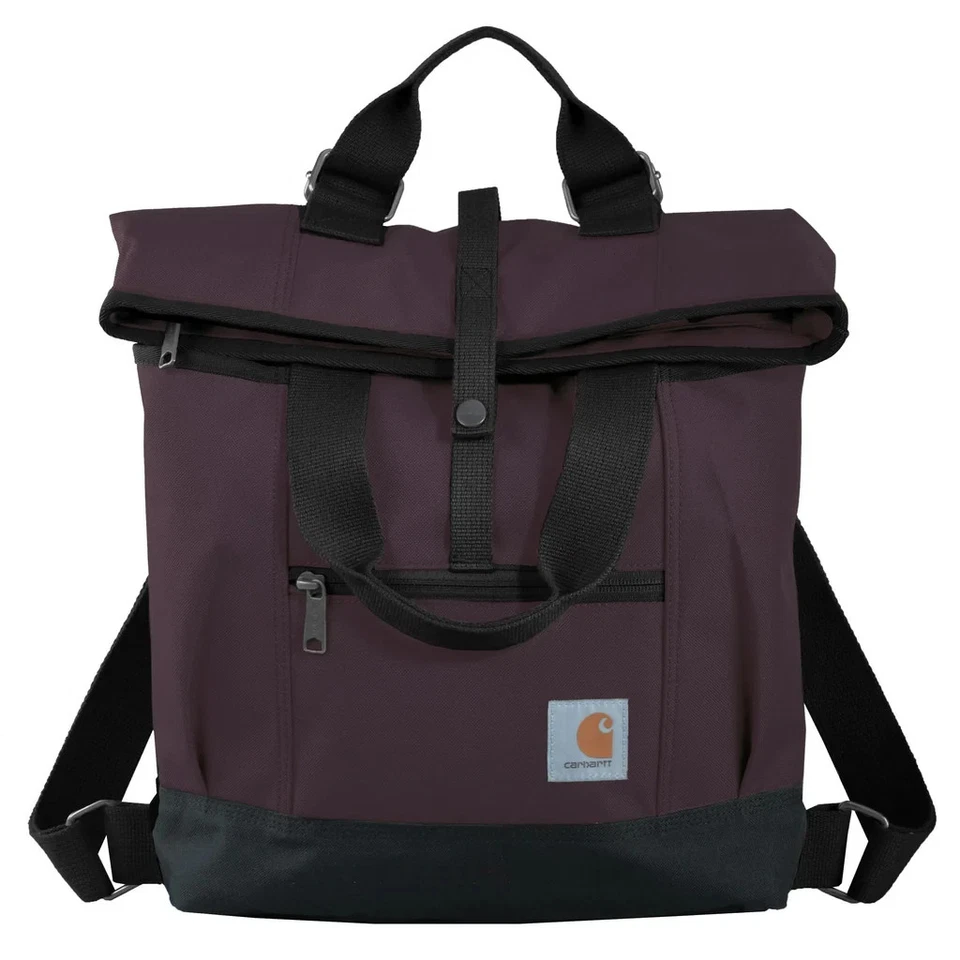 Carhartt V1502 Women’s Maroon Legacy Hybrid Convertible Backpack Tote Bag - Image 4 of 4