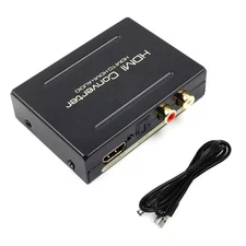1080P HDMI Converter HDMI to SPDIF Optical 4K RCA L/R Analog Audio Extractor J
