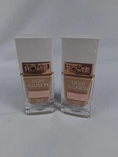 FLOWER Beauty M4 Tawny Light Illusion Liquid Foundation Set of 2