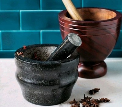 Williams Sonoma Cole & Mason Mortar & Pestle Black Granite