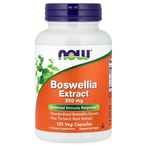 Now Foods Boswellia Extract 250 mg 120 Veg Capsules GMP Quality Assured, Vegan,