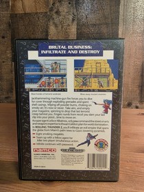 Rolling Thunder 2 (Sega Genesis, 1991) Box With Game Tested No Manual