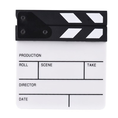Acrylic Clapperboard For Film Directors And Video Creators Clapper Board
