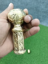 Solid Brass Cane Handle   Engraved Knob Walking Stick Topper   Best Gift Father