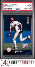 1997 COLLECTOR'S CHOICE #180 DEREK JETER YANKEES HOF PSA 9