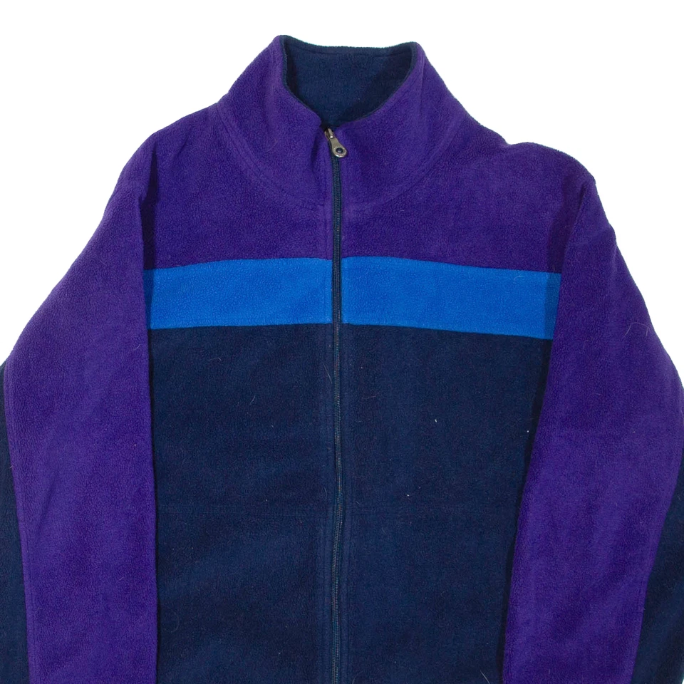 CATALINA Womens Fleece Jacket Blue Colourblock L - Image 2 of 4