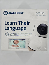 Maxi-Cosi Pro 360 5" Baby Monitor with Parent Display  Cry Assist - WHITE
