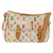 LOUIS VUITTON Monogram Multicolor Lodge PM Bag White M40053 LV Auth yk17877