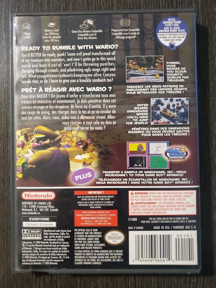 Wario World (Nintendo GameCube, 2003) CIB Manual, Tested, CD Scratches - Image 2 of 4