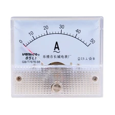 AC 0-50A Analog Panel Ammeter Gauge Ampere Current Meter 85L1 2.5 Error Margin
