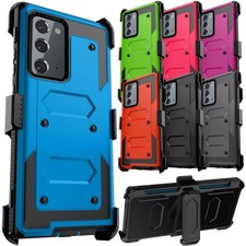 For Samsung Galaxy Note20/Ultra 5G Rugged Phone Case Heavy Duty Cover Belt Clip
