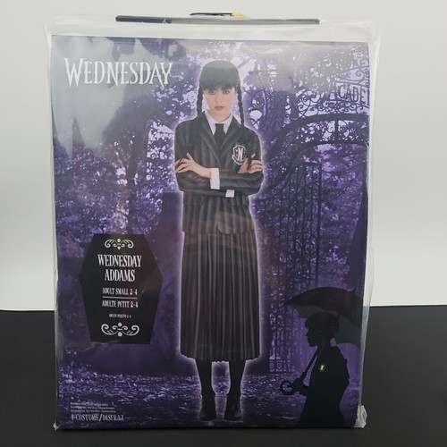 Wednesday Addams Nevermore Academy Costume Dress & Blazers Adult Small 2-4