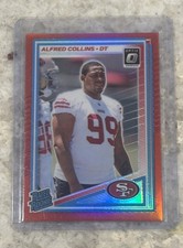 2025 Donruss Optic Rated Rookie Red Prizm Alfred Collins #237 49ers /149