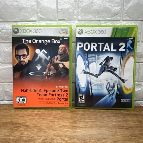 The Orange Box Half Life 2  & Portal 2 Bundle (Xbox 360, 2007) CIB Tested